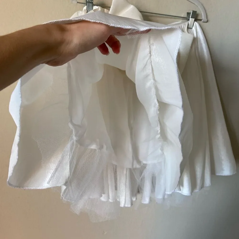 For Love & Lemons Clara Mini White Dress Size XS - Picture 10 of 10